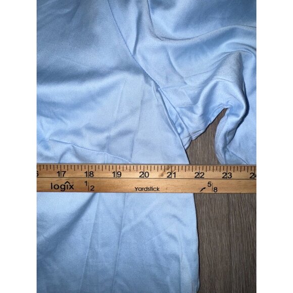 Lane Bryant & George Womens Button-Down Shirts Size 18/20 Polyester & Cotton Ble - Picture 13 of 14